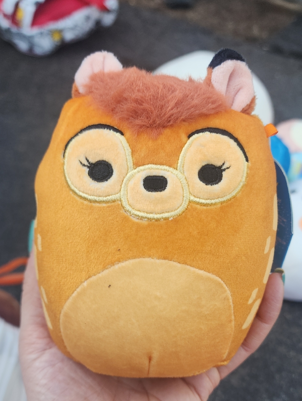 Disney Orange and Brown Bambi Squishmallow Plush